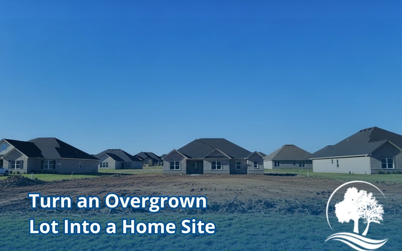 lot clearing for residential properties before home construction