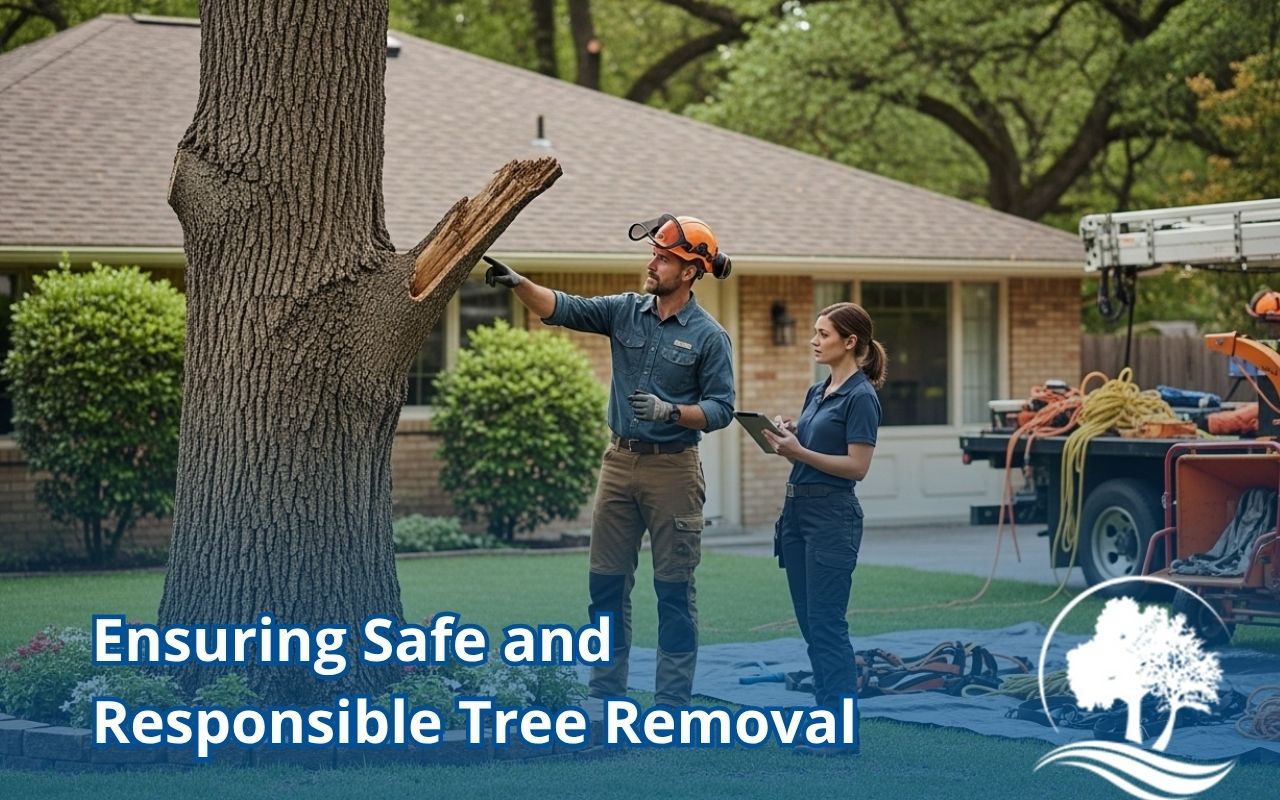 Professional crew performing Safe and Responsible Tree Removal