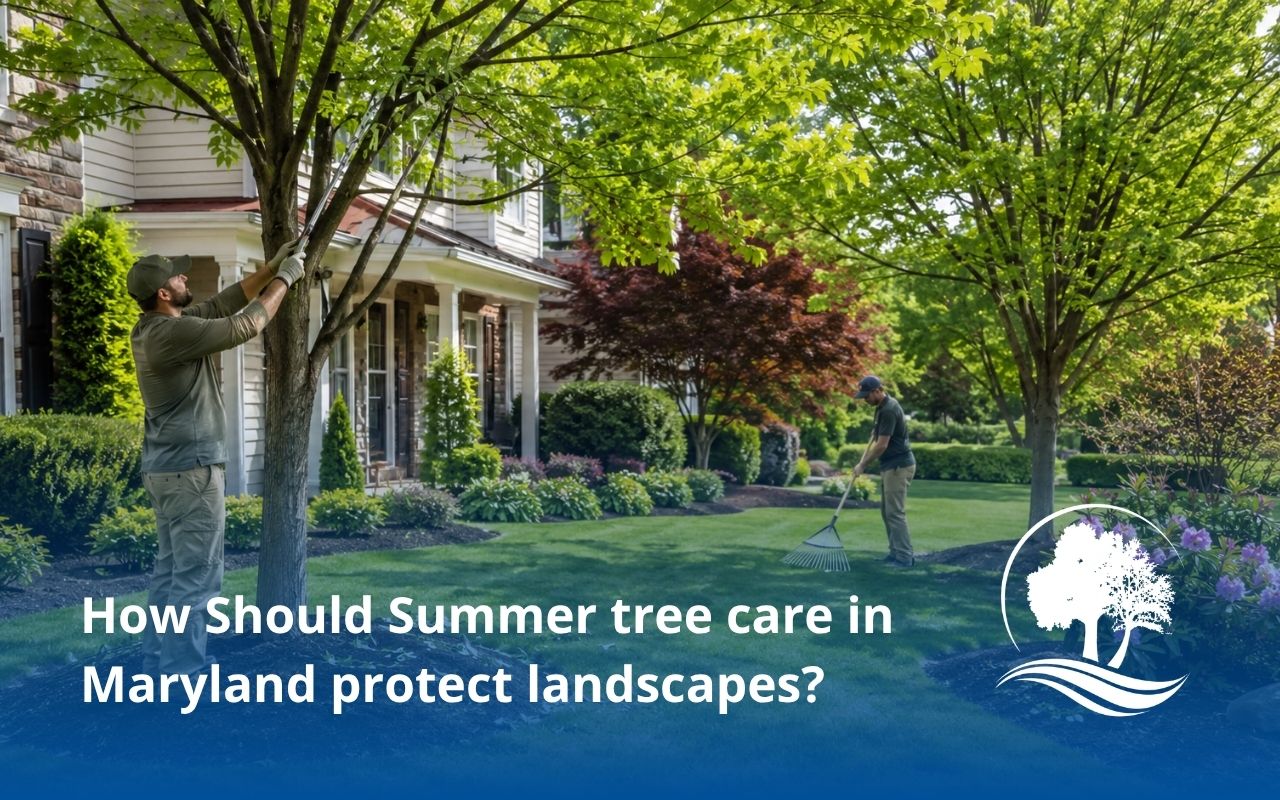 Summer tree care in Maryland for a healthy residential yard